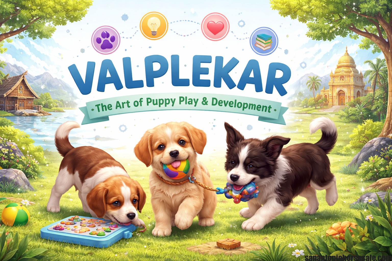 Valplekar Puppy Development Through Play-Based Learning Concept Feature Image